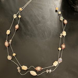 2 Stranded beaded necklace